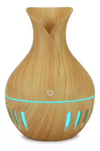 HUMIDIFICADOR DIFUSOR DE AROMAS  FLORERO / JARRÓN MADERA