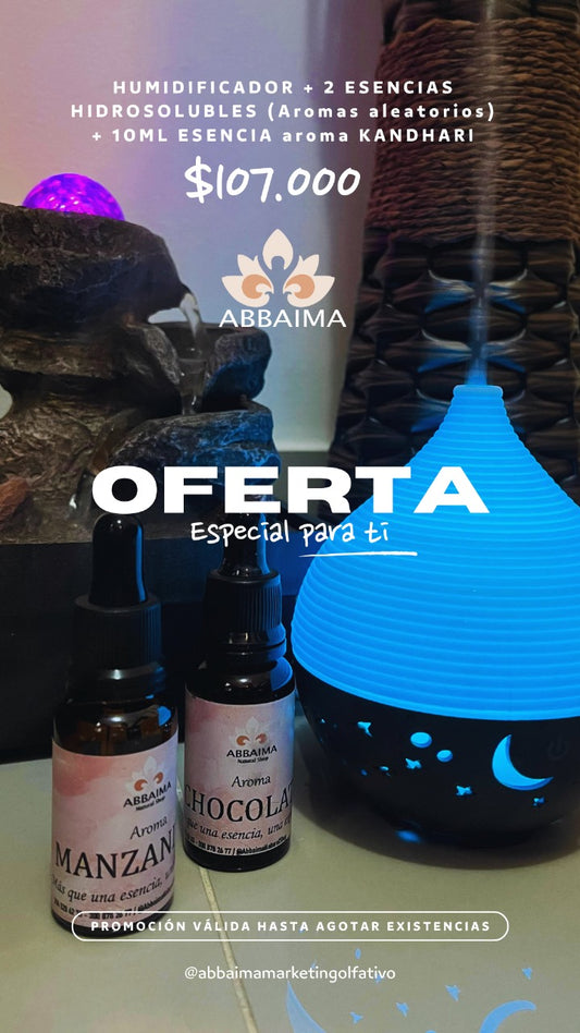 HUMIDIFICADOR + ESENCIAS