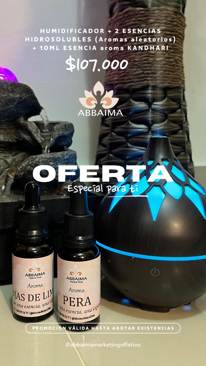 HUMIDIFICADOR + ESENCIAS