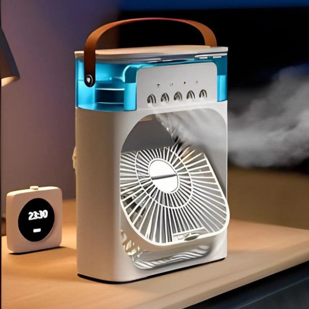 VENTILADOR DE AIRE ACONDICIONADO PORTÁTIL HUMIDIFICADOR Y AROMATIZANTE