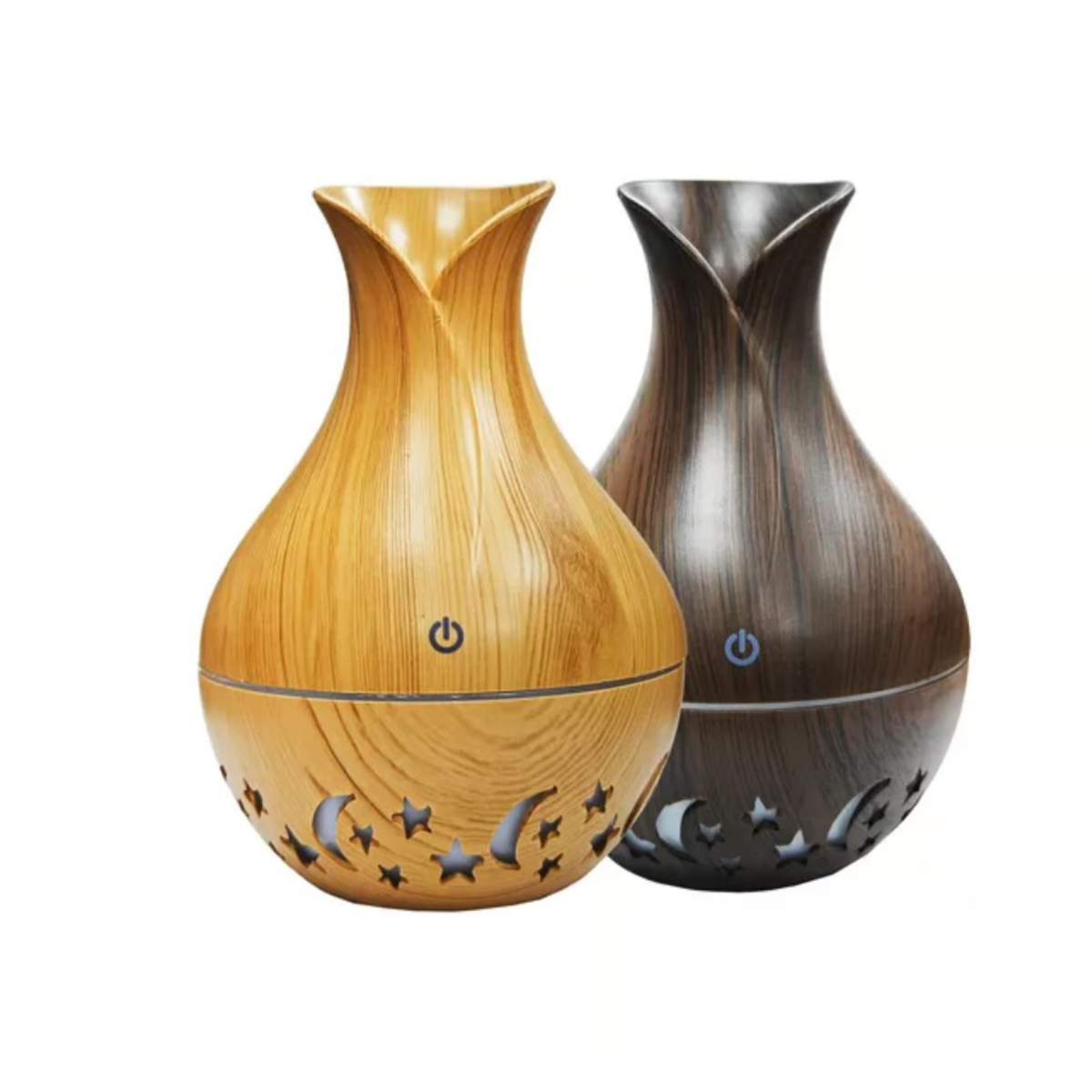 HUMIDIFICADOR DIFUSOR DE AROMAS  FLORERO / JARRÓN MADERA