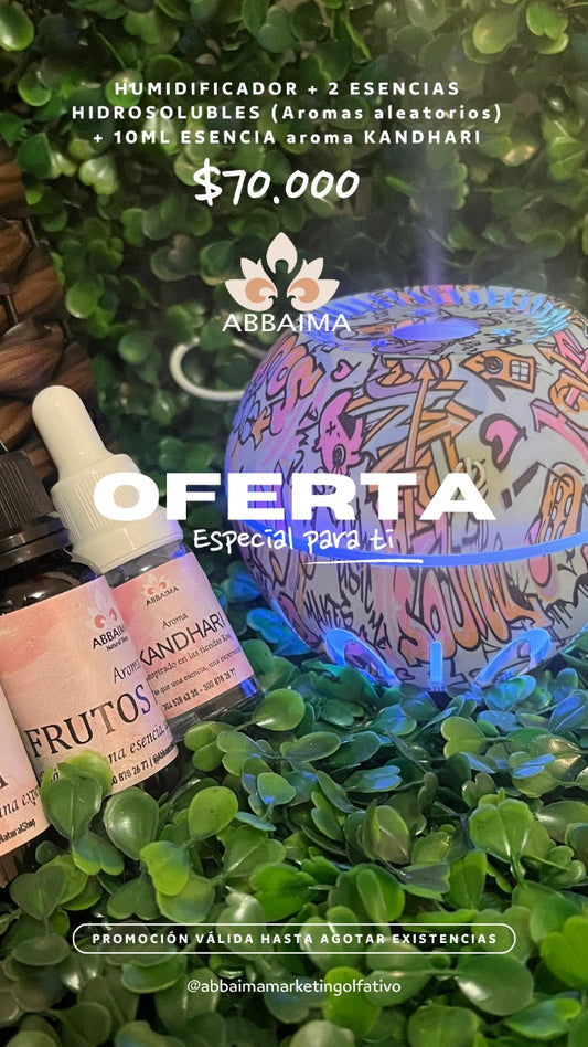 HUMIDIFICADOR + ESENCIAS