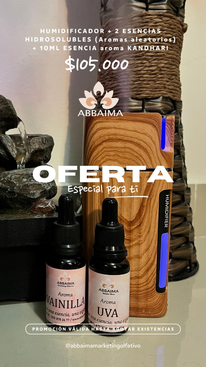 HUMIDIFICADOR + ESENCIAS
