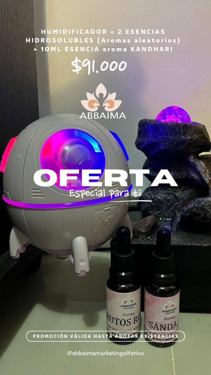 HUMIDIFICADOR + ESENCIAS
