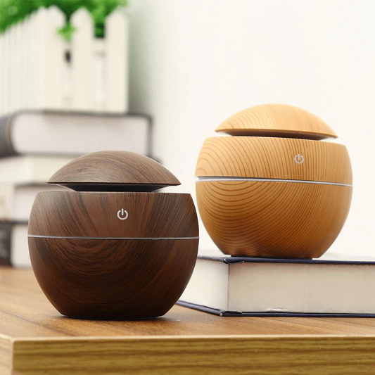 DIFUSOR REDONDO MADERA HUMIDIFICADOR AMBIENTADOR