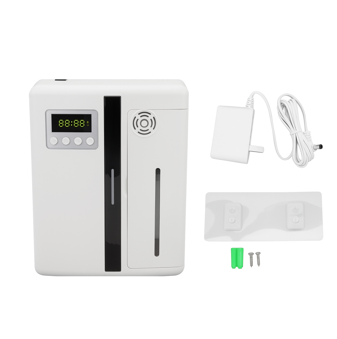 DIFUSOR SEMI INDUSTRIAL CON BLUETOOTH + 120 ESENCIA + 60ML DESODORIZADOR