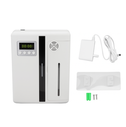 DIFUSOR SEMI INDUSTRIAL CON BLUETOOTH + 120 ESENCIA + 60ML DESODORIZADOR