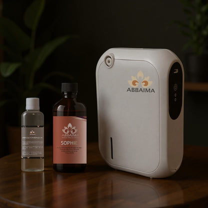 DIFUSOR MINI CON BLUETOOTH + 100 ESENCIA + 30ML DESODORIZADOR